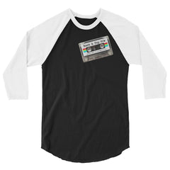 Rock Pop Mixtape 3/4 sleeve raglan shirt