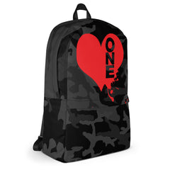 Army Black One Love Backpack