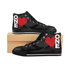 One Love Army Black White Women's High-top Sneakers