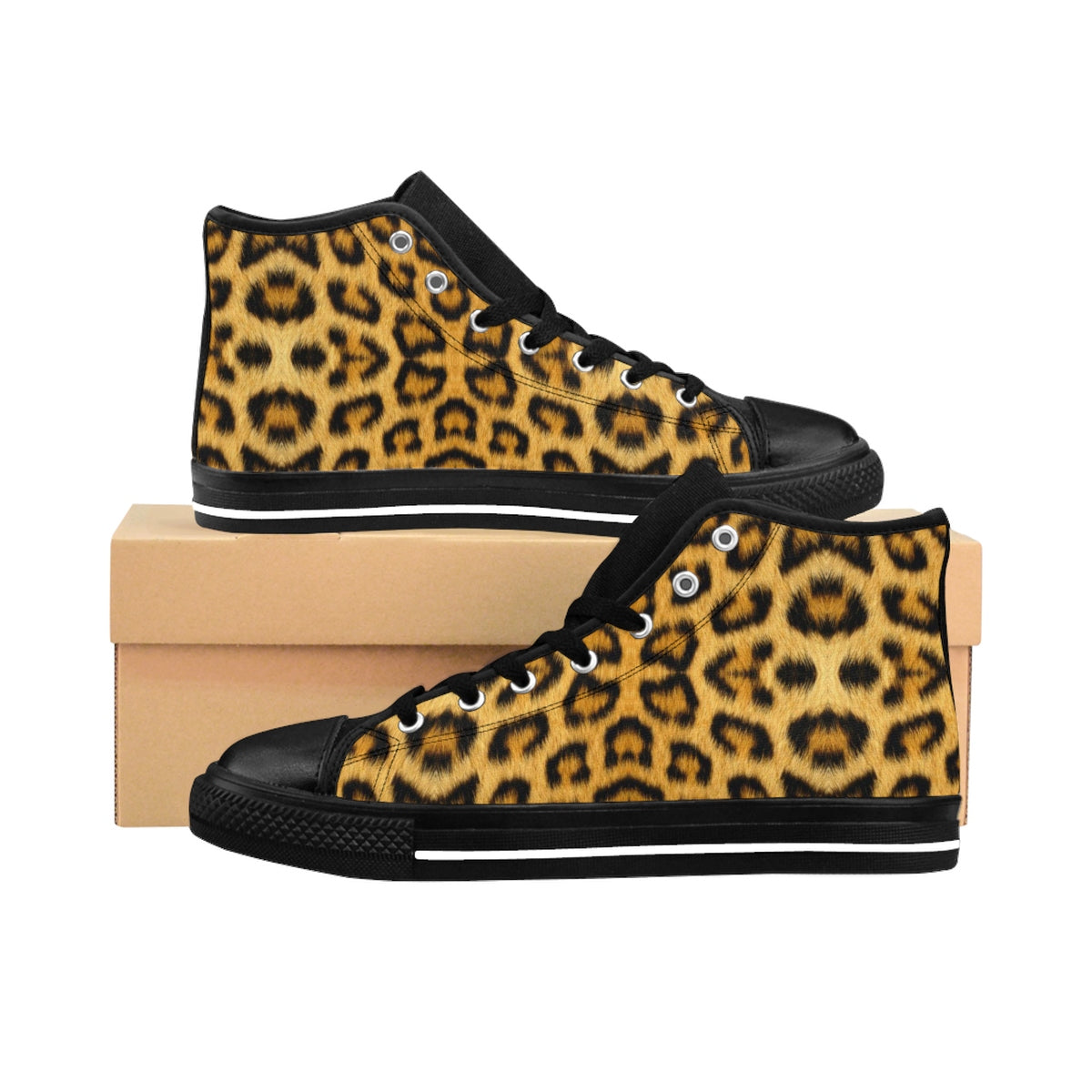 Leopard Flight Cons Men's High-top Sneakers