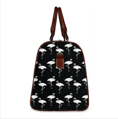 Fresco Flamingo Black Travel Bags
