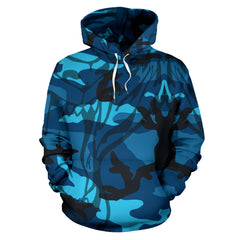 Army Tiger BlueTrue Pull Over Hoodie