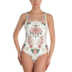 Red Rose 2P One-Piece Swimsuit