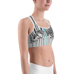 White Tiger Triangle Sports bra