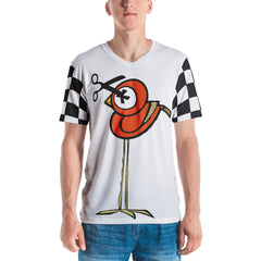 Don't Fly with Scissors Checker Men's T-shirt