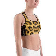 Leopard Flight Sports bra
