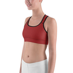 Space Girl Red Sports bra
