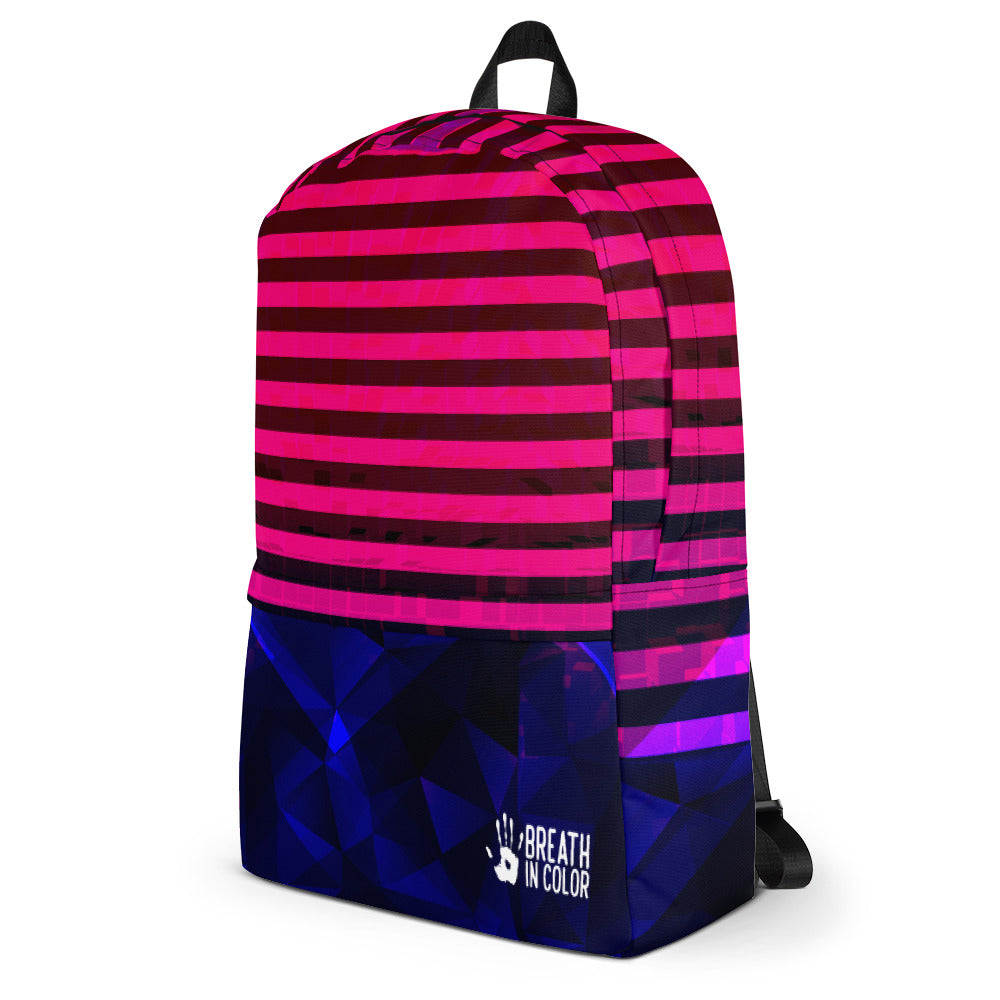 Abstract Blue Purple Backpack
