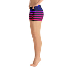 Abstract Blue Purple Shorts