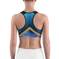 Blue Diamond Arrow Sports bra