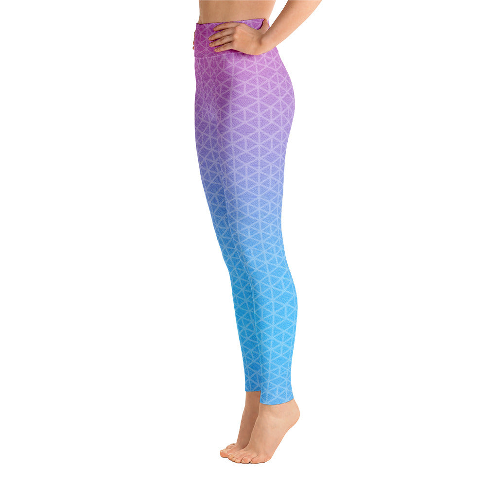 Lollipop Purple Yoga Leggings high waist