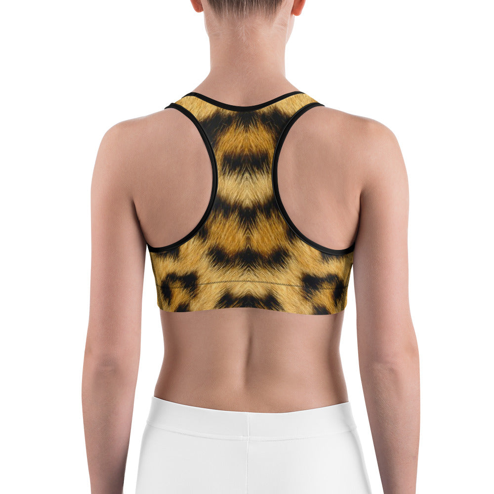 Leopard Flight Sports bra