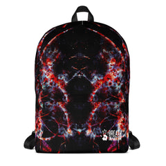 Abstract Flower Red Backpack